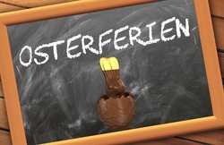 Osterurlaub Schild